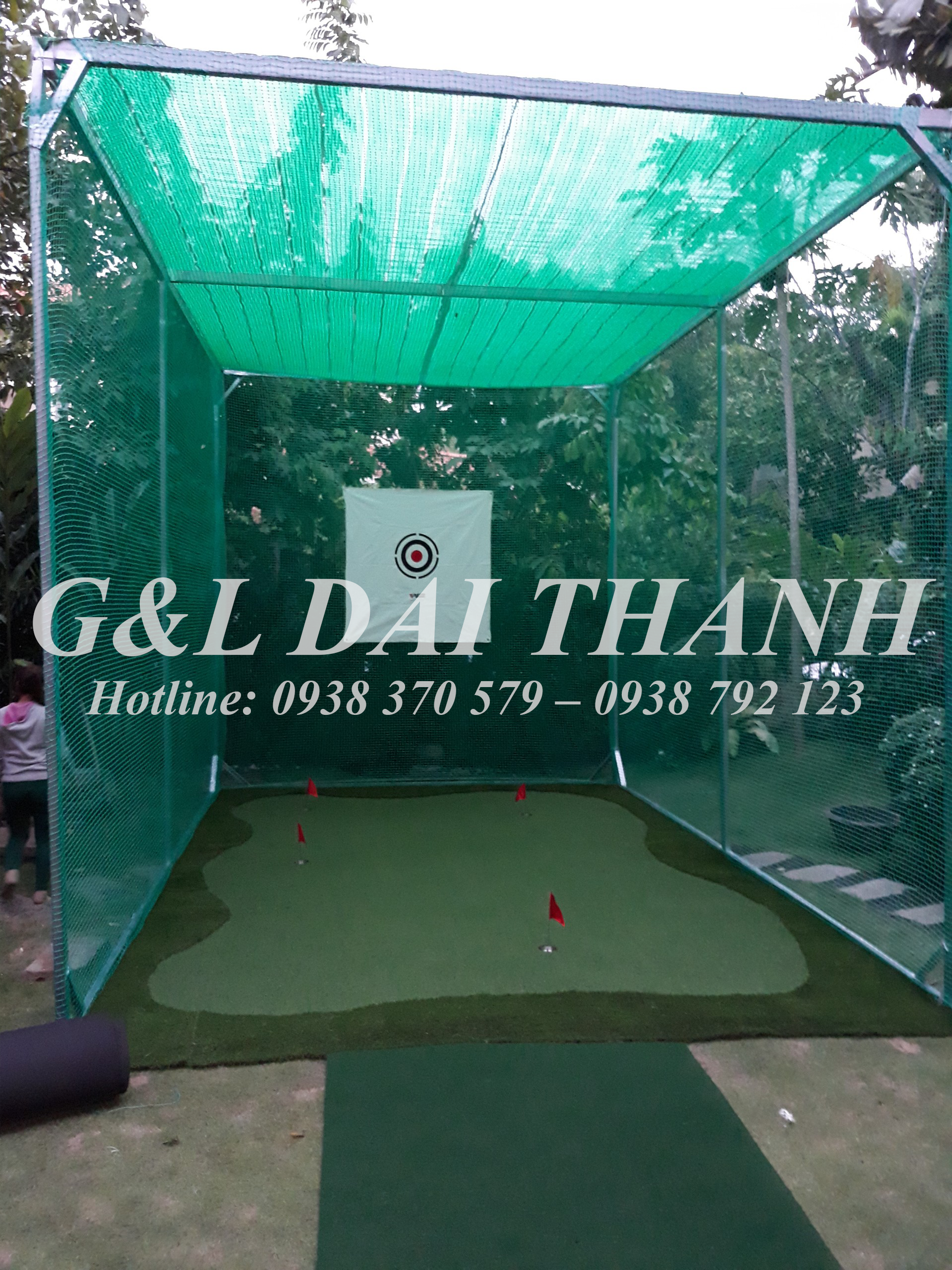 Khung tập golf - Sân vườn biệt thự Phú Gia Quận 7
