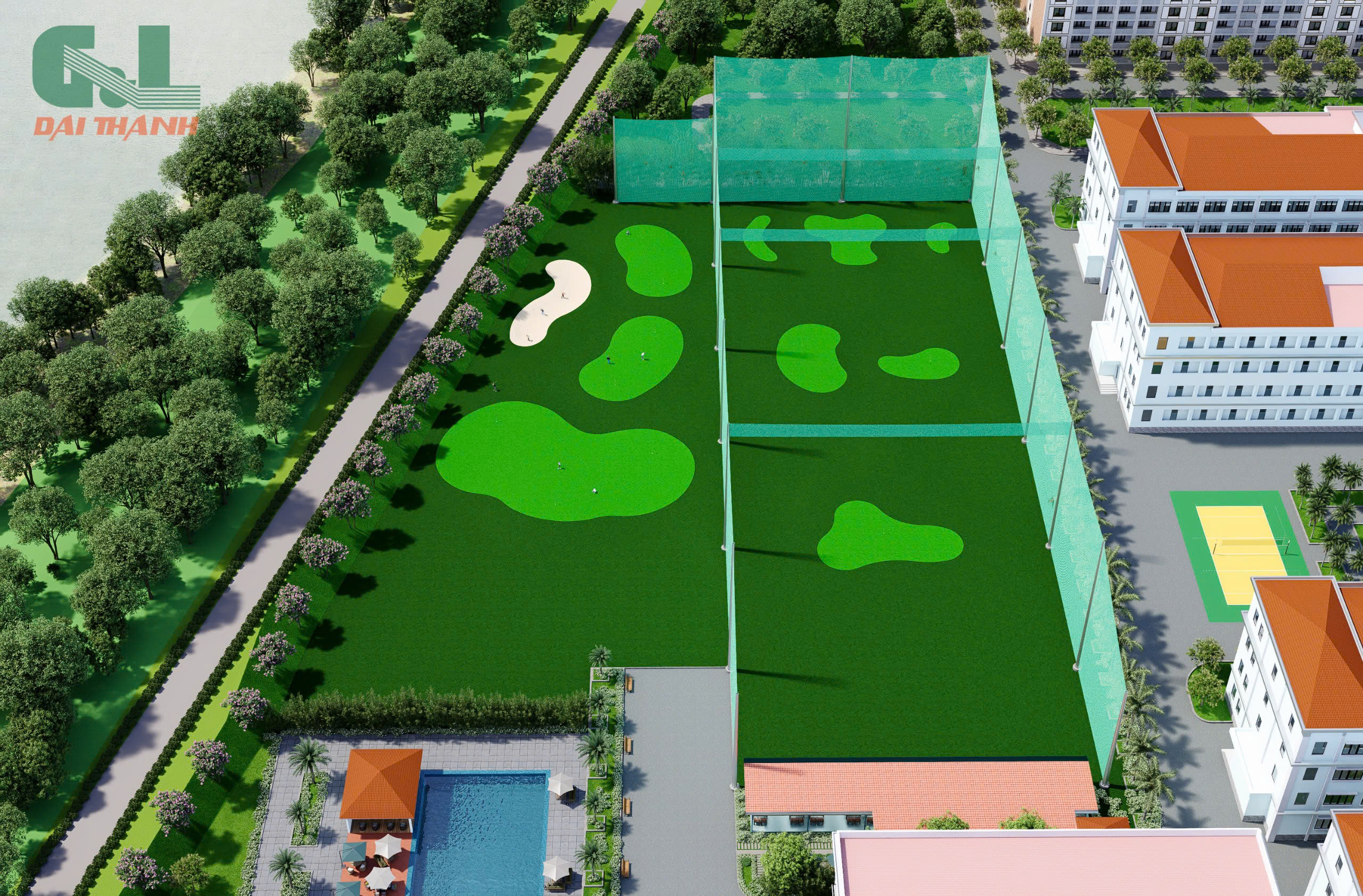 THIẾT KẾ SÂN TẬP GOLF & MINI GOLF - HÒA PHÁT - QUẢNG NGÃI